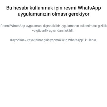 WhatsApp WP Giriş Yapamamak