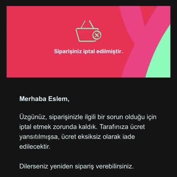 Yemeksepeti Ve Starbucks Sipariş Sorunu