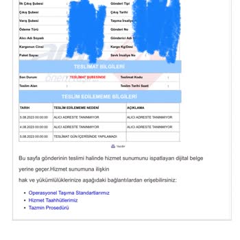 Aras Kargo Dragos Şubesi Şikayet