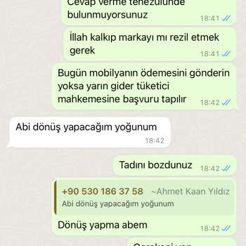 Global Ofis Mobilyaları Mobilya Kırık Ve Yırtık Ve Firma Sorumsuzluğu