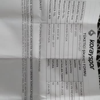 Koray Spor 1 Ay İncelenemeyen Ayakkabı