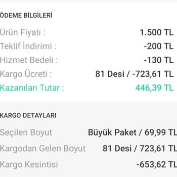 MNG Kargo Dolap Üzerinden Satışta Extra Kargo Ücreti Alindi