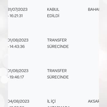 PTT Kargonun Gecikmesi