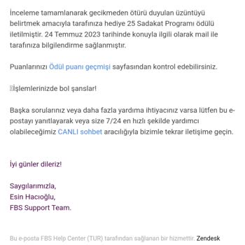 FBS Para Yatırma İşlemi Yapamadığım İçin Zarar Ettim