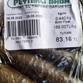 Peynirci Baba Yaprak Sarma Ve Ödemek