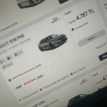 Discovercars.com Peugeot 508 PSE Kiralama Sorunu