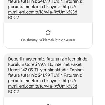 Millenicom Kurulum Ücreti Ödeme U