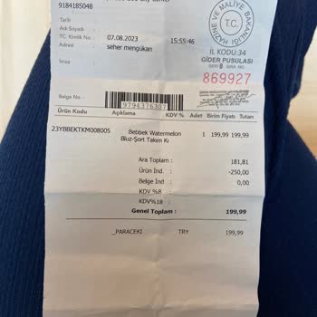 ebebek Mağazadan Para İadesi