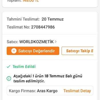 Trendyol Kargom Elime Ulaşmadı