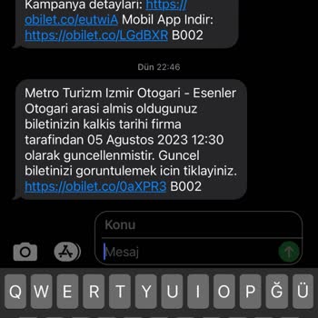 Metro Turizm Hatası Ve Geri Para İadesi Yapılmaması