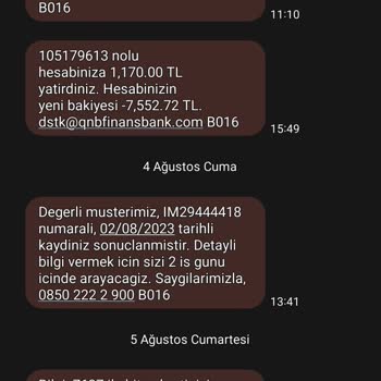 QNB Finansbank Bankanın İşgüzarlığı Haksiz Ödeme Talebi