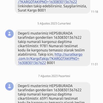 Sürat Kargo Kargo 2 Gün Boyunca Dağıtıma Çıkıp Teslim Edilmedi