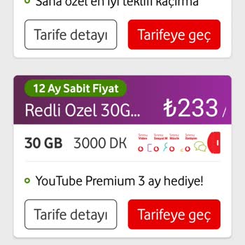 Vodafone Tarife Ve Fatura Tutarsızlığı