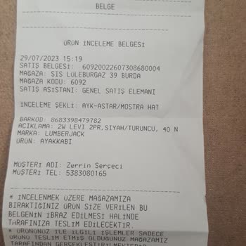 In Street Alınan Ürünün Hasarlı Çıkması