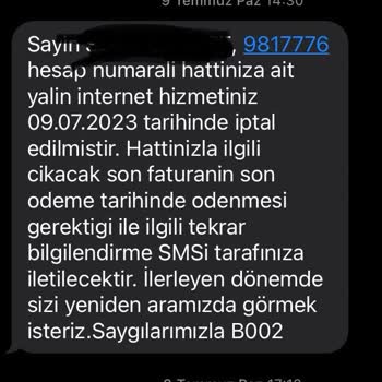 Millenicom Bir Ay Önce İptal Ettirdiğim Üyeliğe Güncel Fatura?