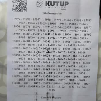 Kutup Pazarlama Yapılan Altı Haneli Çekiliş Verilen Bilet Beş Haneli