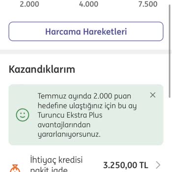 ING Bank Turuncu Ekstra Nakit İadesi Yapmıyor!