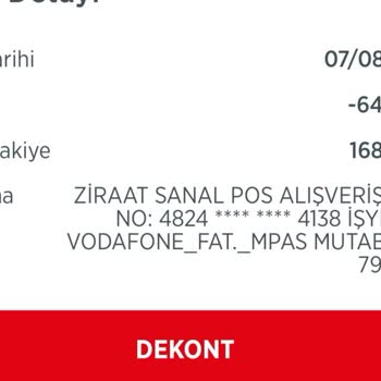 Vodafone Aynı Gün İki Kez Çekilen Fatura Sıkıntısı