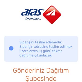 Aras Kargo Ve Trendyol Muhatap Bulamıyorum