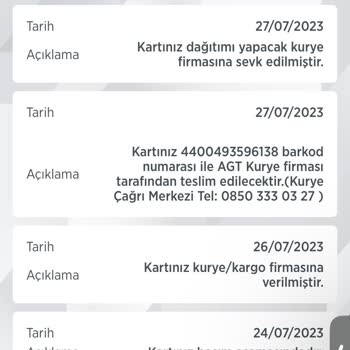 AGT Kurye (aynigunteslim.com) Teslim Edilmeyen Kargo