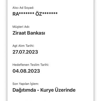 AGT Kurye (aynigunteslim.com) Teslim Edilmeyen Kargo