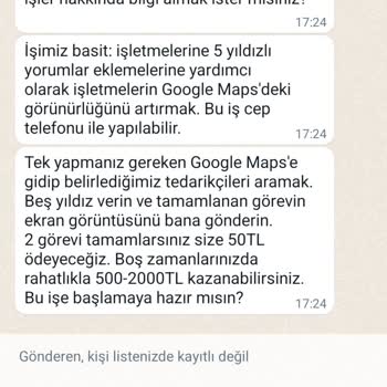 WhatsApp'da Yabancı Numaralardan Mesaj Gelmesi