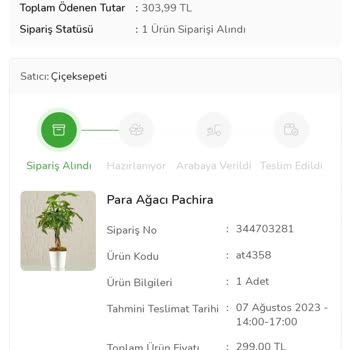 ÇiçekSepeti İstediğim Çiçek Hala Gitmedi.