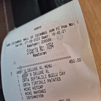 Arby's Mall Of'ta Bayat Ürün