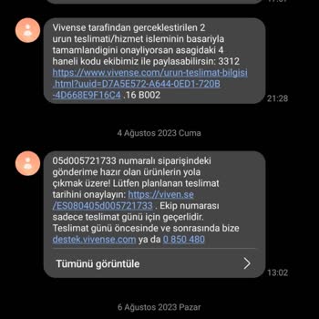 Vivense Ürünlerimi Teslim Etmiyor
