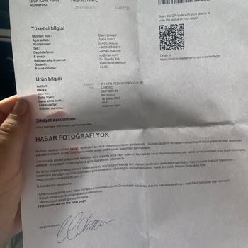 Lenovo Bilgisayar Lenovo Marka Laptop 1 Ay Oldu Hala Onarım Ve Değişim Olmadı