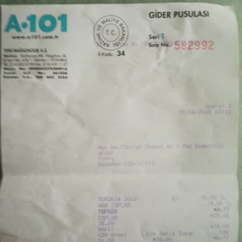A101 Etiket ve Gerçek Fiyat Uyumsuz