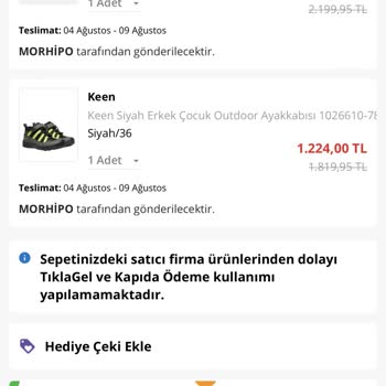 Keen Morhipo Paramı Hesabıma Yatırmıyor