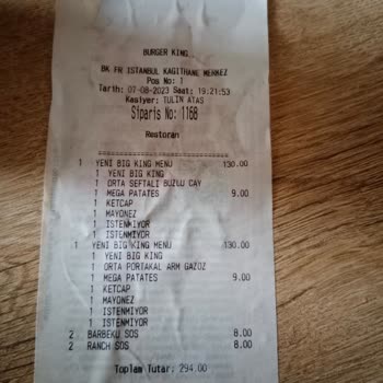 Burger King Parası Alınan Ürün Paketleme Sırasında Koyulmuyor