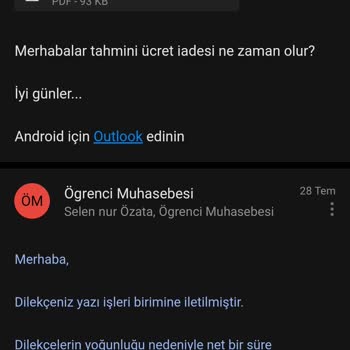 Haliç Üniversitesi Okulumun Yaz Okulu Ders Ücretinin İadesini Yapmaması
