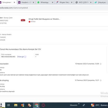 Sürat Kargo Kaybolan Ürün Ve Ödeme Yapılmaması Hakkında