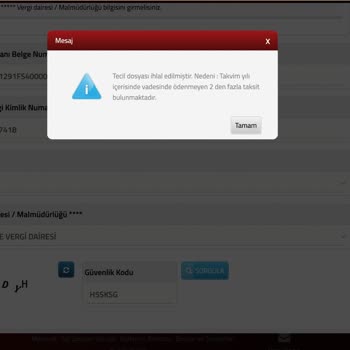 7326 Sayılı Yapılandırmanın GİB Sisteminin Çökmesiyle Ödenememesi