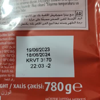 Ülker Superfresh Pizza Zeytin Çekirdeği Çıktı.