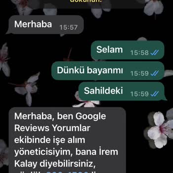WhatsApp Bana Merhaba Dedi İş Teklif Etti