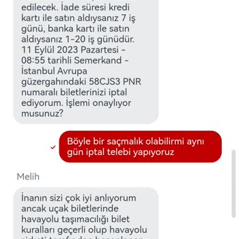 Özbekistan Hava Yolları Uçuş Bileti Tarih Değişikliği Talebi