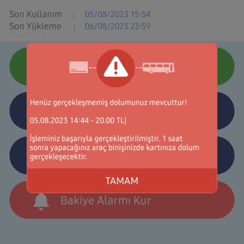 Kent Kart Online Dolum Kent Karta Aktarılmadı