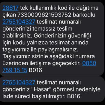 Trendyol Kargom Tarafıma İletilmedi