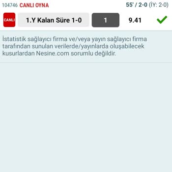 Nesine Kazanılan Kuponu Geçersiz Sayıyor