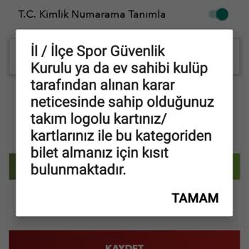 Kayserispor Passolig Kartım Olmasına Rağmen Bilet Alamıyorum