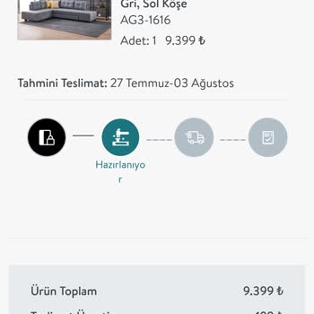 Vivense Ürünümün Teslimat Tarihi Geçmesine Rağmen Henüz Teslim Edilmedi