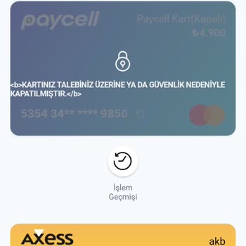 Paycell Kart Blokesi Mağduriyeti