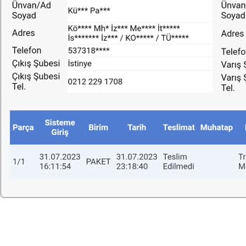 Sürat Kargo İkitelli Aktarma Merkezi Kargo