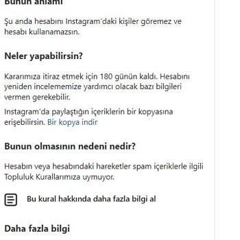 Instagram, Anlamsız Bir Şekilde Hesaplarımı Askıya Alıyor