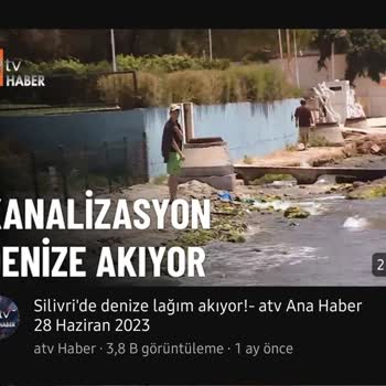 Silivri Belediyesi Deniz Kirliliği Lağım