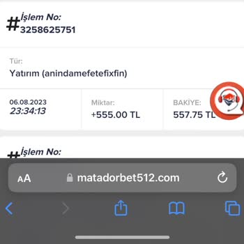 Matadorbet Yatırım Bonusu Hesabıma Gelmedi