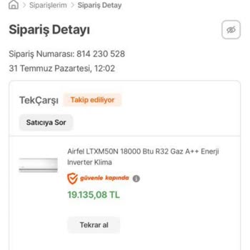 Tekçarşı Ürünün Teslim Edilememesi